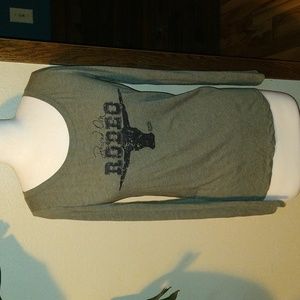 Cowgirl Couture "Raised on Rodeo" Fitted Long Sleeve Tee